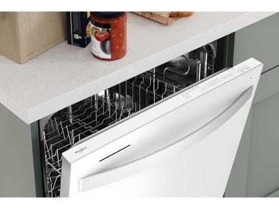 24" Whirlpool Large Capacity Dishwasher With Tall Top Rack In White - WDT740SALW