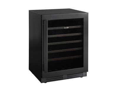 24" Marathon Built-in Convertible Beverage & Wine Cooler in Black Steel - MBWC56-BLS
