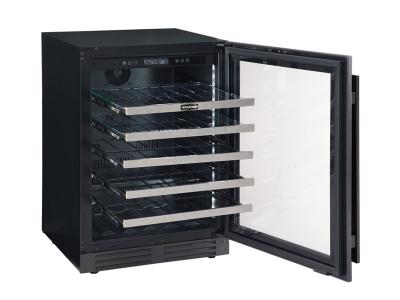 24" Marathon Built-in Convertible Beverage & Wine Cooler in Black Steel - MBWC56-BLS