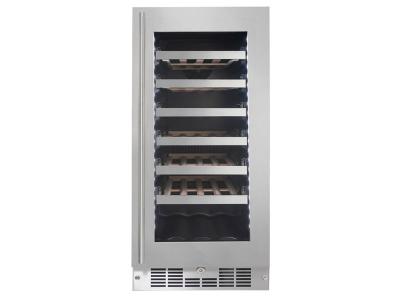 15" Silhouette Built-in Column 27 Bottles Wine Cooler - SPRWC031D1SS