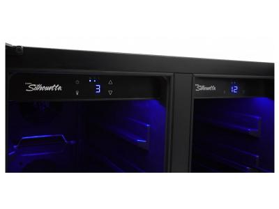 24" Silhouette French Door Beverage Center - SBC051D1BSS