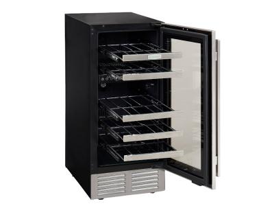 15" Marathon Built-in Dual Zone Wine Cooler in Stainless Steel - MWC28-DSS
