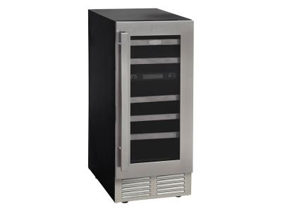 15" Marathon Built-in Dual Zone Wine Cooler in Stainless Steel - MWC28-DSS