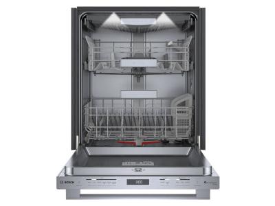24" Bosch Benchmark Series Bar Handle Built-In Smart Dishwasher in Stainless Steel - SHX9PCM5N