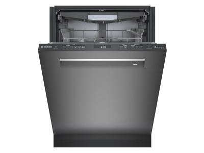 24" Bosch 800 Series 42 dBA Dishwasher with Flexible 3rd Rack in Black Stainless - SHP78CM4N