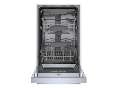 18" Bosch Recessed Handle CrystalDry Dishwasher in Stainless Steel - SPE68C75UC