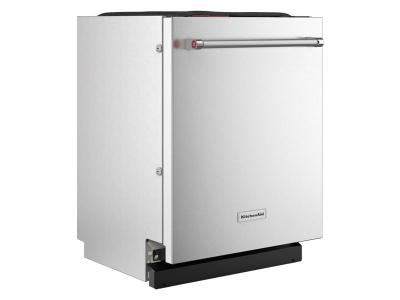 24" Kitchenaid 39 dBA PrintShield Finish Flush-to-Cabinet Dishwasher with FreeFlex Fit Third Level Rack - KDTF924PPS