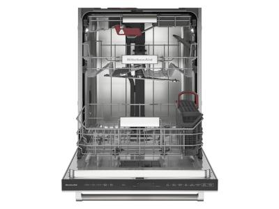 24" Kitchenaid 39 dBA PrintShield Finish Flush-to-Cabinet Dishwasher with FreeFlex Fit Third Level Rack - KDTF924PPS