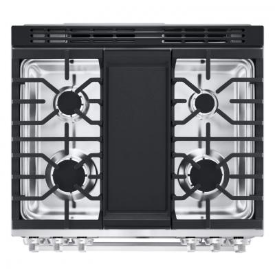 30" LG 6.3 Cu. Ft. Smart Gas Slide-In Range with ProBake Convection InstaView and Air Fry - LSGL6335X