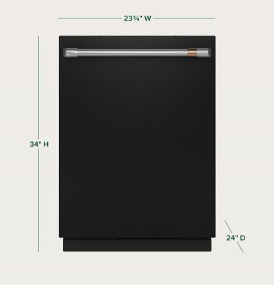 24" Café CustomFit Energy Star Stainless Interior Smart Dishwasher - CDT888P3VD1