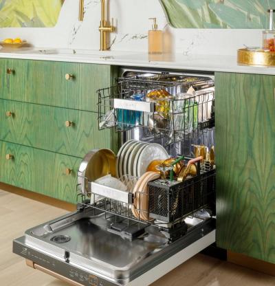 24" Café CustomFit Energy Star Stainless Interior Smart Dishwasher - CDT888P3VD1