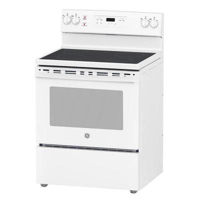 30" GE Freestanding Electric Range in White JCBS630DKWW