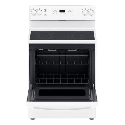 30" GE Freestanding Electric Range in White JCBS630DKWW