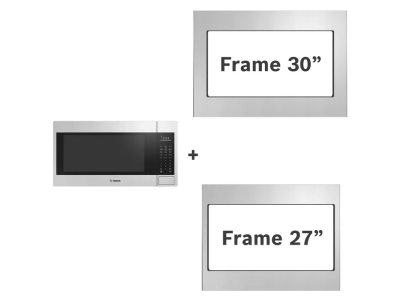 24" Bosch 300 Series 2.1 Cu. Ft. Built-In Microwave Oven in Stainless Steel - HMB30155UC
