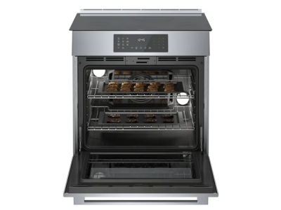 30" Bosch 800 Series Induction Slide-in Range in Stainless Steel - HII8057C