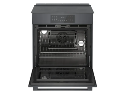 30" Bosch 800 Series Induction Slide-in Range in Black Stainless Steel - HII8047C