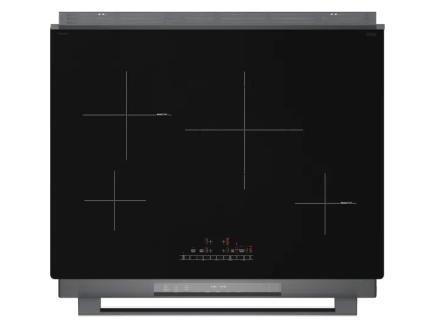 30" Bosch 800 Series Induction Slide-in Range in Black Stainless Steel - HII8047C