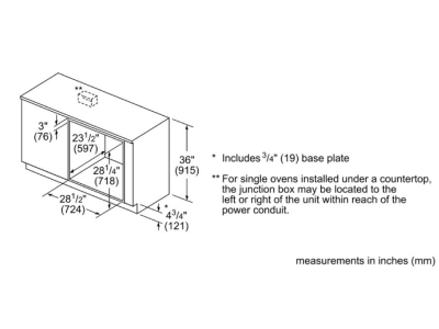 30" Bosch 4.6 Cu. Ft. 800 Series Single Wall Oven In Black Stainless Steel - HBL8443UC