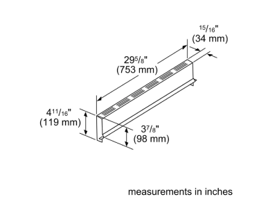 Bosch Low Back Guard, Electric and Induction - HEZBS301