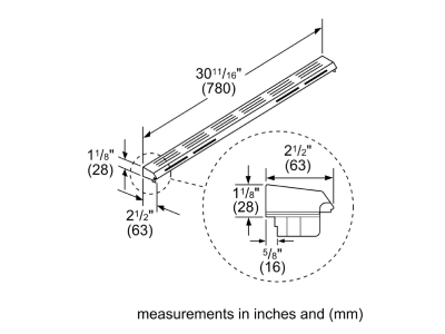 Bosch Island Trim, Dual Fuel - HDZIT301