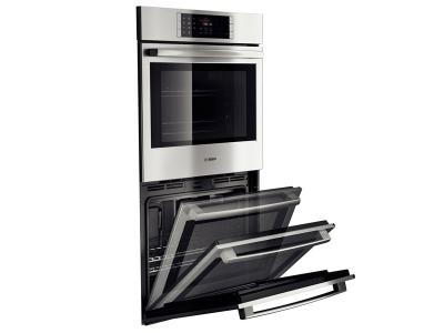 30" Bosch Benchmark  Series Double Wall Oven In Stainless Steel - HBLP651UC