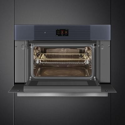 SMEG Linea Design Combi-Microwave Electric Single Wall Oven - SOCU3104MCG