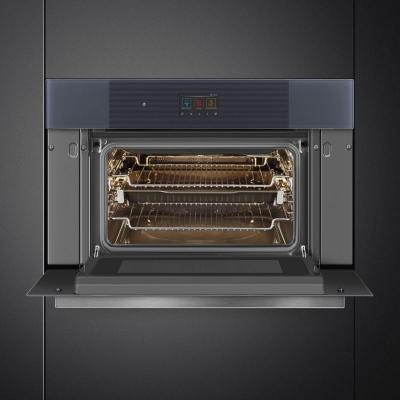 SMEG Linea Design Combi-Microwave Electric Single Wall Oven - SOCU3104MCG