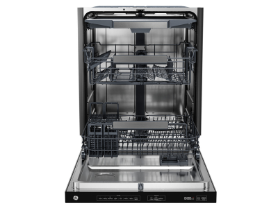 24" GE Top Control Dishwasher 47 dBA Auto Open Dry in Fingerprint Resistant Stainless Steel - GBT600SSVFS