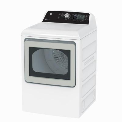 27" GE 7.4 Cu. Ft. Top Load Gas Dryer with SaniFresh Cycle White - GTD68GBMRWS