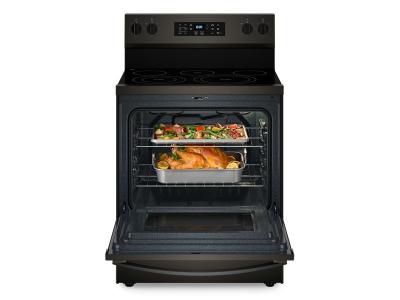 30" Whirlpool 5.3 Cu. Ft. Energy Star Electric Range with Air Cooking Technology No Preheat Air Fry and Air Baking and Self Clean - YWFES5030RV