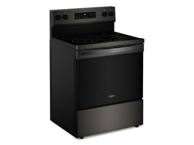 30" Whirlpool 5.3 Cu. Ft. Energy Star Electric Range with Air Cooking Technology No Preheat Air Fry and Air Baking and Self Clean - YWFES5030RV