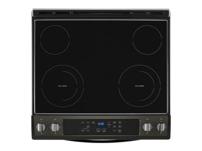 30" Whirlpool 4.8 Cu. Ft. Electric Range With Frozen Bake Technology In Black Stainless - YWEE515S0LV