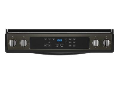 30" Whirlpool 4.8 Cu. Ft. Electric Range With Frozen Bake Technology In Black Stainless - YWEE515S0LV