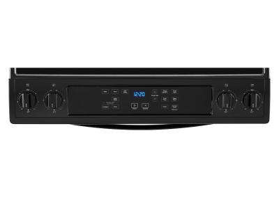 30" Whirlpool 4.8 Cu. Ft. Electric Range With Frozen Bake Technology In Black - YWEE515S0LB