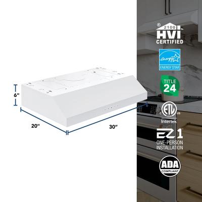 30" Broan Under Cabinet Range Hood in White - GLA2303WW