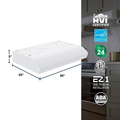 30" Broan Under Cabinet Range Hood in White - MTR1303WW