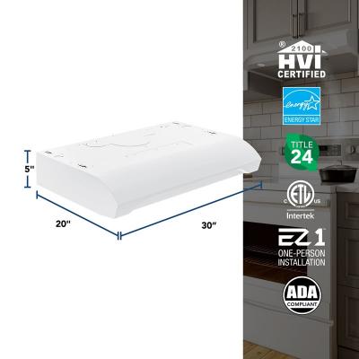 30" Broan ALT1 Series 350 MAX Blower CFM Under-Cabinet Range Hood - ALT1303WW