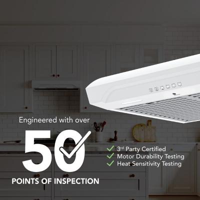 30" Broan ALT3 Series Under Cabinet Range Hood in White - ALT3304WW