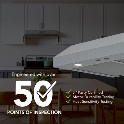 36" Broan Glacier Series Under Cabinet Range Hood in Stainless Steel - GLA1363SS