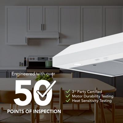 42" Broan Glacier Series Under Cabinet Range Hood in White - GLA1423WW