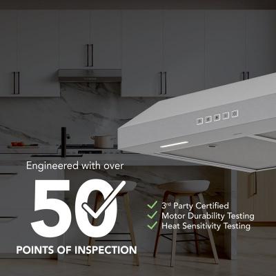 36" Broan Glacier Series Under Cabinet Range Hood in Stainless Steel - GLA2363SS