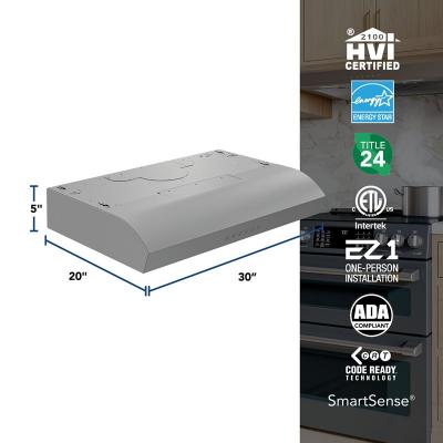 30" Broan Mantra Series Under Cabinet Range Hood in Stainless Steel - MTR3304SS