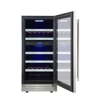 15" Aviva Dual Zone Wine Cellar in Stainless Steel - ABWC232SS