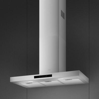 36" SMEG Universal T-Shape Wall Hood - KBTU36X