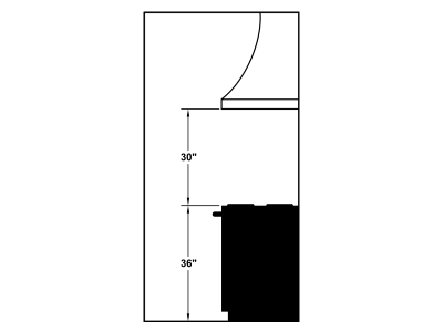 54" Vent-A-Hood Premier Magic Lung Designer Series Wall Mounted Hood - JDH454/C2AS