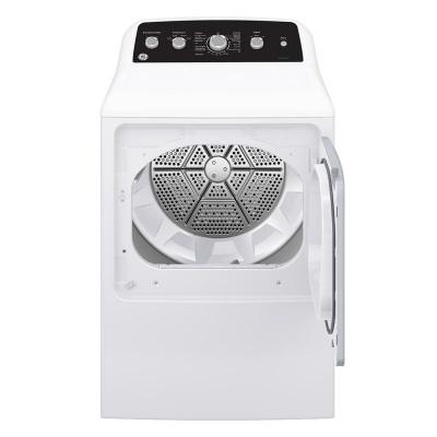 27" GE 7.2 Cu. Ft. Top Load Gas Dryer with SaniFresh Cycle in White - GTD49GBMRWS