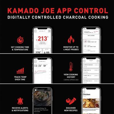 Kamado Joe Big Joe Konnected Joe Digital Charcoal Grill and Smoker - KJ15042425