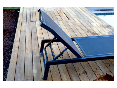 Fig & Cherry Simple and Sleek Outdoor Lounger - Mykanos Lounger