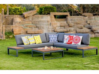 Fig & Cherry Modern Coffee Table with Aluminum Legs - Chester coffee table