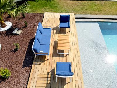 Fig & Cherry 3 Seater Outdoor Resistant Sofa - Solana 3-seater sofa